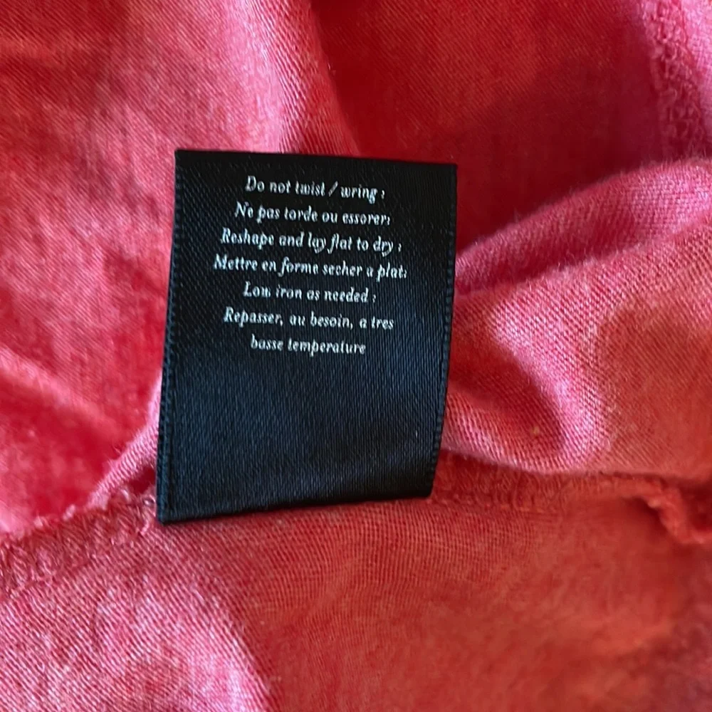 Anthroplogie coral ruched tee size XS - Picture 4 of 5
